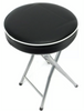 Folding Compact Black Padded Stool Chair Breakfast Bar Stools Seat Home Office