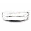 Silver Mirror Glass Metal Candle Plate Holder - Vanity Tray Perfume Display