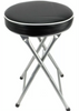 Folding Compact Black Padded Stool Chair Breakfast Bar Stools Seat Home Office