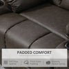 PU Leather Manual Recliner Chair, Recliner Armchair for Living Room
