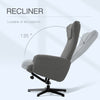 Recliner and Ottoman with 135° Adjustable Backrest Footstool for Home Office