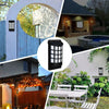 Solar Flickering Flame 60 LED Waterproof Wall Torch Light Garden Lamp Outdoor