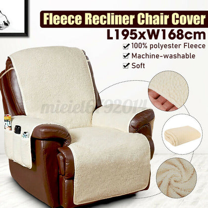 Fleece Chair Seat Sofa Couch Recliner Cover Slipcover Pet Mat Furniture Protect