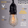 49 Ft Festoon Light Outdoor Lighting Garden String Main Heavy Duty UK Stock