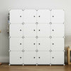 16 Cube Plastic Storage Wardrobe Clothes Organizer Closet Cupboard Shoe Cabinet