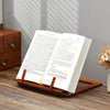 Vintage Wood Foldable Book Stand Portable Copybook Recipe Bookrest Tablet Holder