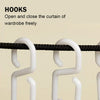 Canvas Fabric Wardrobe Large Clothes Storage Cupboard w/ Hanging Rail UK