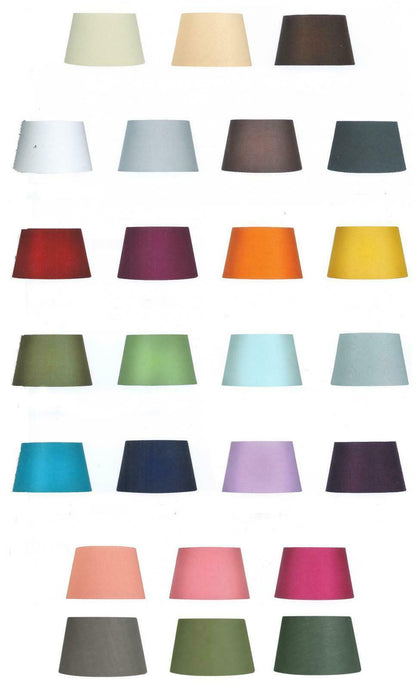 Clip On 6in Wall Light Lamp Shade Cotton Drum Chandelier Lampshade 25 Colours