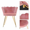 Velvet Tub Chair | Accent Occasional Chair Lounge Armchair | with Gold Legs