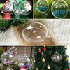Clear Plastic Fillable Christmas Tree Ball Ornament Craft Sphere Baubles Wedding