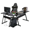 L Shaped Computer Desk Corner Gaming Table Workstation Home Office 112CM Length