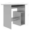 Small Computer Desk Gloss Grey Laptop Writing Dressing Table Workstation PC Unit