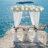 Artificial Arch Rose Flower Row Wedding Table Centerpiece Backdrop Arrangement