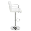 2pcs Bar Stools Leather Chairs Kitchen Breakfast Chairs Swivel Gas Lift 60-80cm