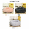 S-XL Pet Dog Cat Calming Beds Comfy Shag Warm Fluffy Bed Nest Mattress Donut Pad