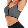 Ladies Zip Front Fastening Sports Bra Medium to High Impact Non Wired Comfort