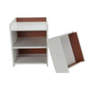 Morden Chic White Wood Bedside Table Night Cabinets With 1 Storage Drawers Unit