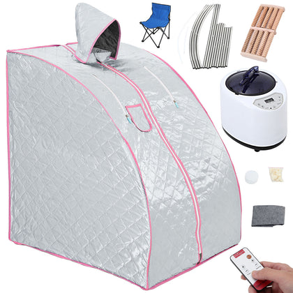 Portable Steam Sauna Home Spa Full Body Slimming Detox Therapy Tent with Remote