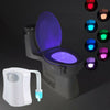 LED Toilet Seat Bowl Night Lights Automatic PIR Motion Sensor 8 Colours Changing