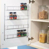 Metal Wall Door Mount Spice Herb Rack Holder Kitchen Cupboard Storage Organizer