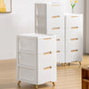 Plastic Tower Cabinet Organizer 3/4/5 Drawers Living Room Bedroom Storage Unit