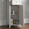 Tall Bathroom Cabinet Mirrored Door Cupboard Storage Shelf Shelving Unit