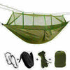 Double Person Camping Hammock With Mosquito Net + Rain Fly Cover Tent Tarp Mat