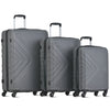 Hard Shell Cabin Large Suitcase 3x Set 4 Wheels Luggage Trolley Case Lightweight