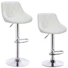 1/2x Bar Stools Kitchen Swivel Gas Lift Stools Breakfast Pub Chairs PU Leather