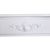 Console Table 2 Drawer Hall Table Wood Storage Shelf White