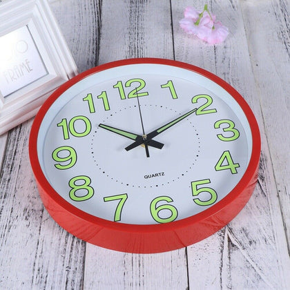 12inches Decorative Wall Clock Luminous Clock for Living Room