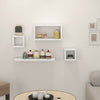 Set Of 4 Wooden Floating Cube Shelves Wall Hanging Storage Display Deco Shelving