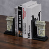 2Pcs Ancient Roman Triomphe Arc Design Book Ends Supports Stand for Home Store