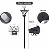1.5m Solar Powered Led Garden Light Post Lamp Lantern Outdoor Pathway Decor
