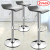 2x Breakfast Bar Stool PU Leather 360°Swivel Kitchen Metal Base Gas Lift Chair