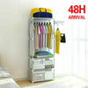 Clothes Rail Coat Rack Garment Dress Hanging Display Stand Shoe Storage Shelf UK
