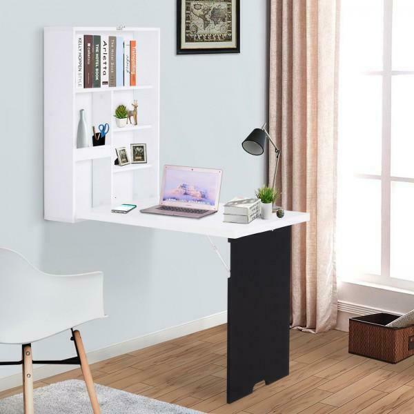 Hidden Desk In Table Wall Mounted Hidden Desk Office Hideaway Convertible Fold Out Table Sp ...