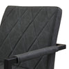 2 Pcs Faux Leather Dining Chairs Armchairs Office Kitchen Brown Grey Industrial