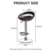 2X Rattan PU Bar Stools Breakfast Bar Chair Kitchen Stool Swivel Barstool