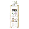 Bookcase 5-Tier Wooden Bookshelf Freestanding Display Stand Tall Storage Rack