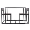 Industrial Bar Dining Table Set & 2 Chairs Seat Kitchen Furniture Wooden & Metal