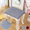 UK Stretch Jacquard Makeup Stool Cover Seat Protector Removable Cushion Cover