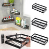 Wall Mounted Kitchen Bathroom Storage Shelf Spice Rack Shower Caddy Organizer