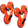 2 x Suction Cup TRIPLE Pad Lifter 100kg Sucker Plate Glass tile Mirror Lifter