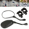 2pcs Universal Rear View/Side Wing Black Motorcycle Scooter Mirrors Motorbike UK