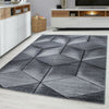 MODERN DESIGN RUG BLACK GREY SOFT LARGE LIVING ROOM FLOOR BEDROOM CARPET RUGS