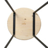 2x Wooden Bar Stools Breakfast Kitchen Island Counter Dining Chair Black / Pine