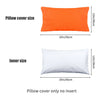 20 x 12" Waterproof Home Decor Cushion Cover Garden Furniture Seat Bench Outdoor