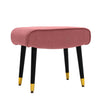 NEW Velvet Seat Footrest Pouffe Footstool Stool Padded Ottoman Sofa Bench Chair