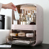 Plastic 2 Drawer Makeup Jewelry Case Cosmetic Storage Box Desktop Tidy Organiser